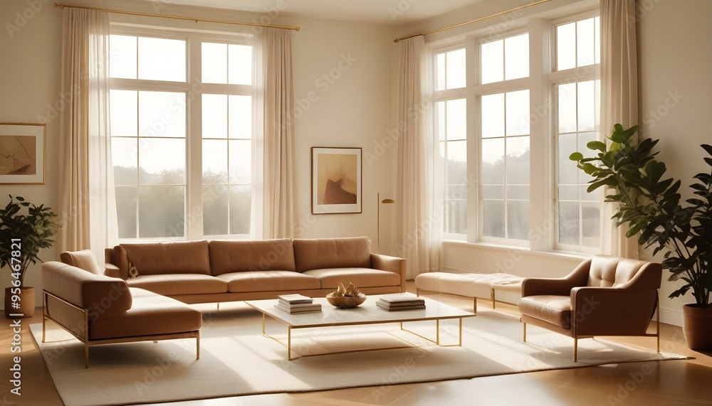 Photo interior modern design room 3d illustration Photo interior modern design room 3d illustration