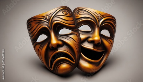 crying and laughing theater mask