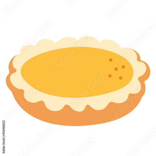 Egg tart illustration