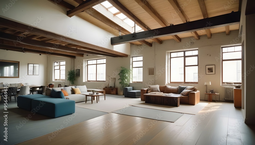 Photo interior modern design room 3d illustration Photo interior modern design room 3d illustration