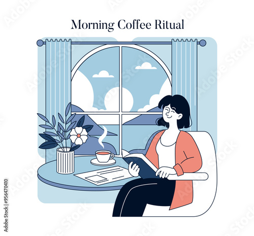 Special Moments. Flat Vector Illustration