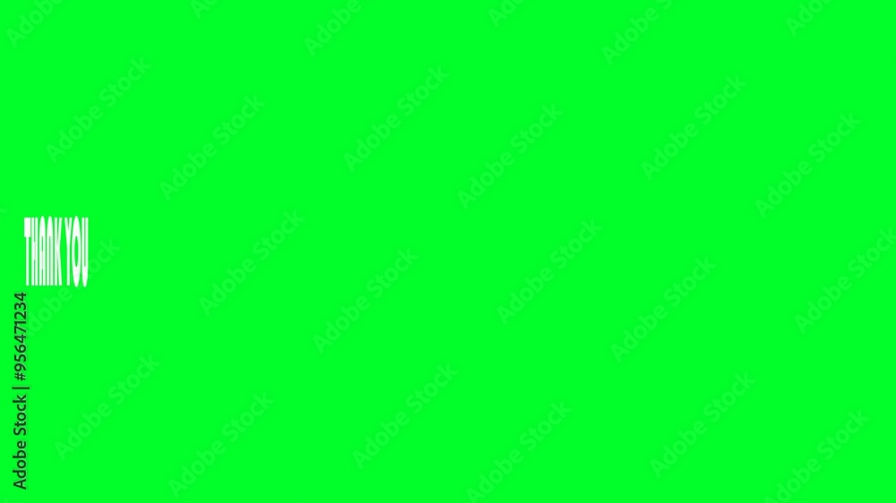 Thank you text animation Thank you text animation