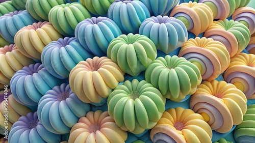 composition of fancy 3d nature patterns natural template texture background