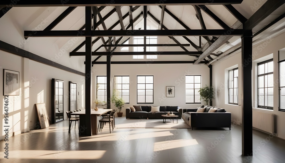 Photo interior modern design room 3d illustration Photo interior modern design room 3d illustration