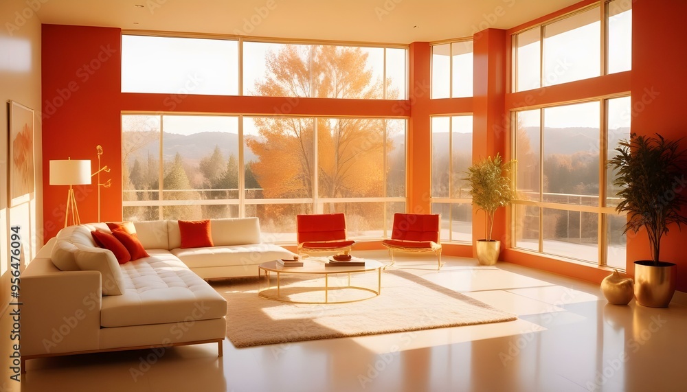 Photo interior modern design room 3d illustration Photo interior modern design room 3d illustration