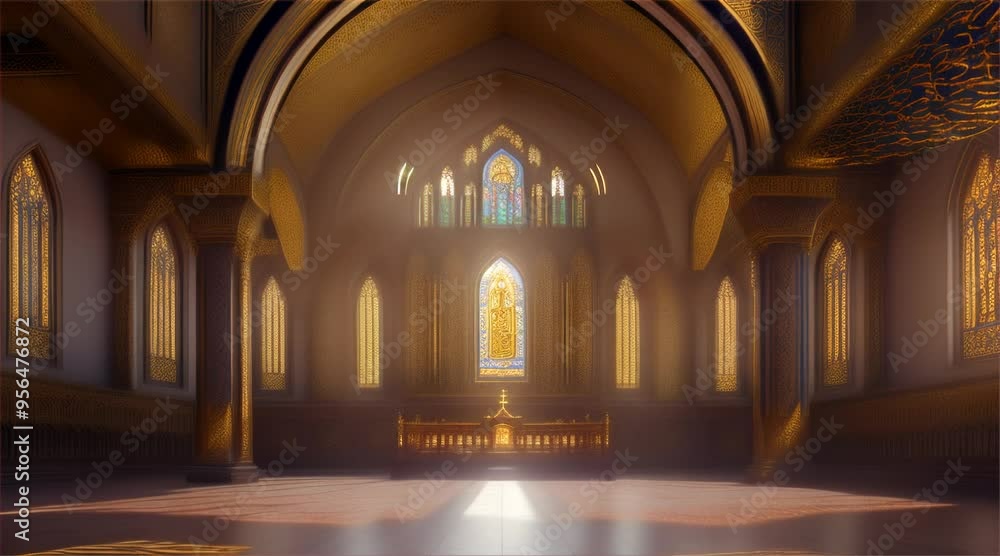 Luxurious marble interior of an old cathedral with arches and a grand entrance, blending historic and religious architecture Luxurious marble interior of an old cathedral with arches and a grand entrance, blending historic and religious architecture