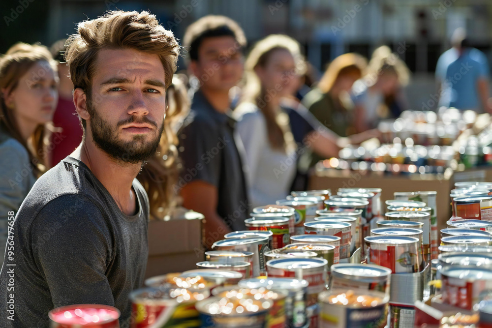 Food Drive Bank: Collecting Tin Can Donations Food Drive Bank: Collecting Tin Can Donations