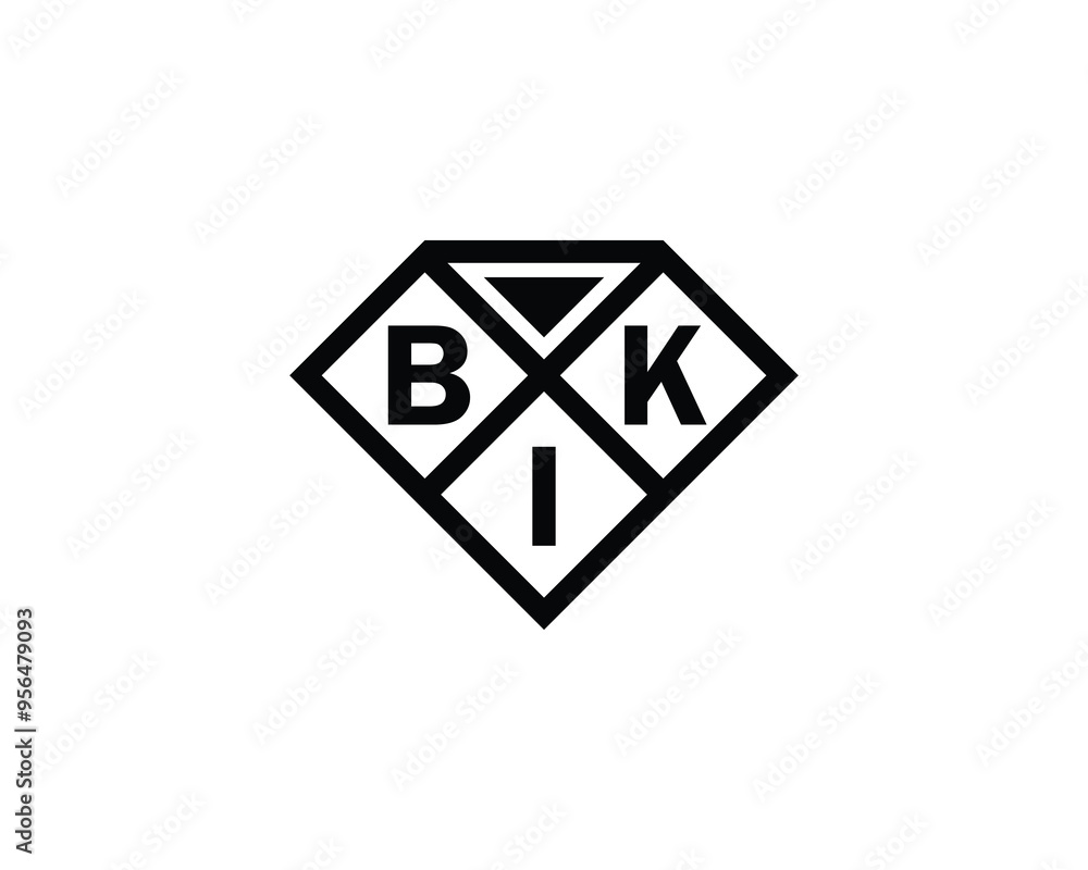 BIK logo design vector template. BIK BIK logo design vector template. BIK