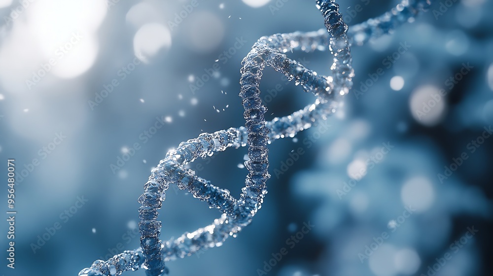 DNA medical background Biotechnology helix gene White futuristic background : Generative AI DNA medical background Biotechnology helix gene White futuristic background : Generative AI