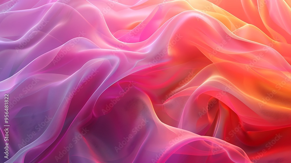 Obraz premium Gradient mesh backgrounds, smooth color transitions, 