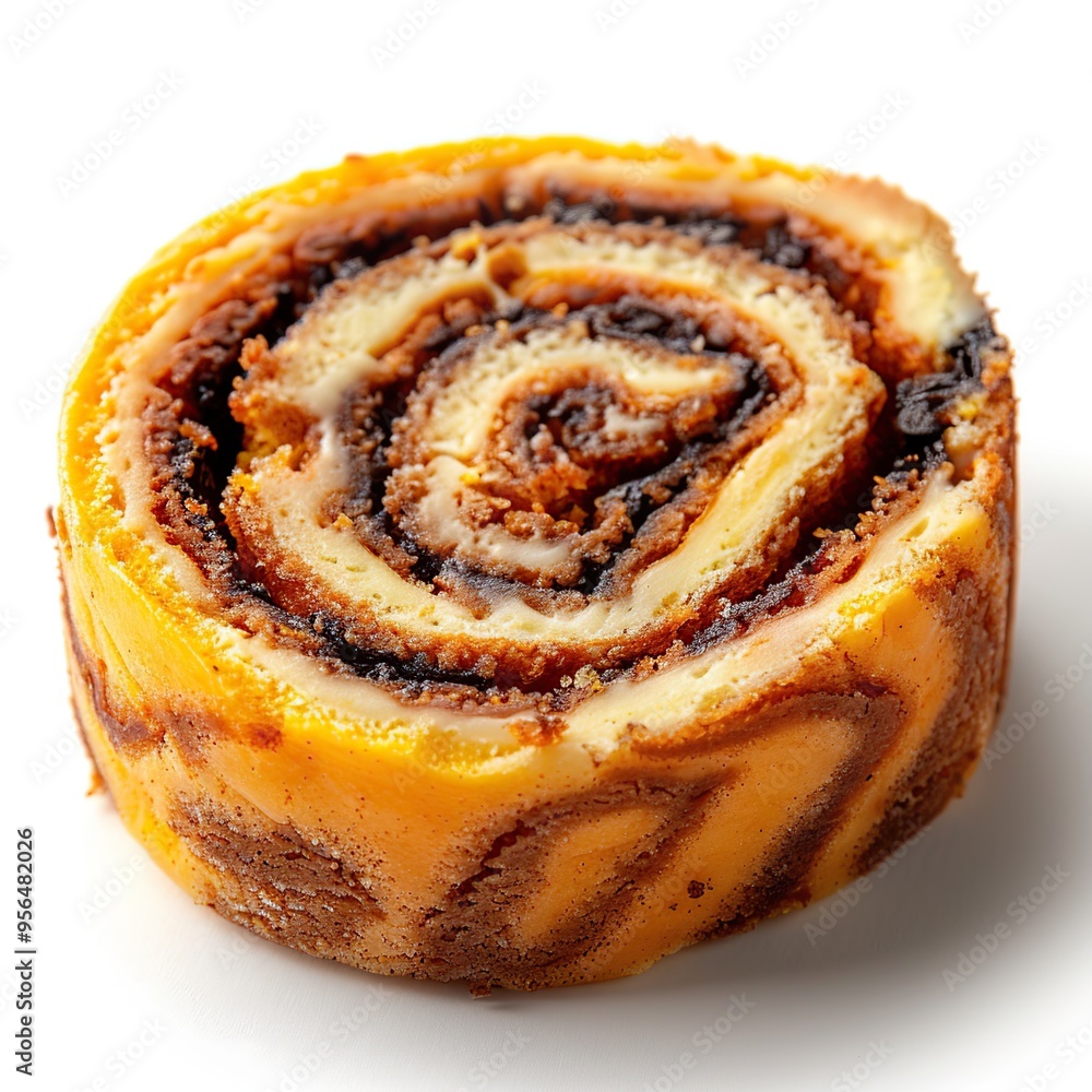 Fototapeta premium Close-up of a Delicious Swirled Pastry