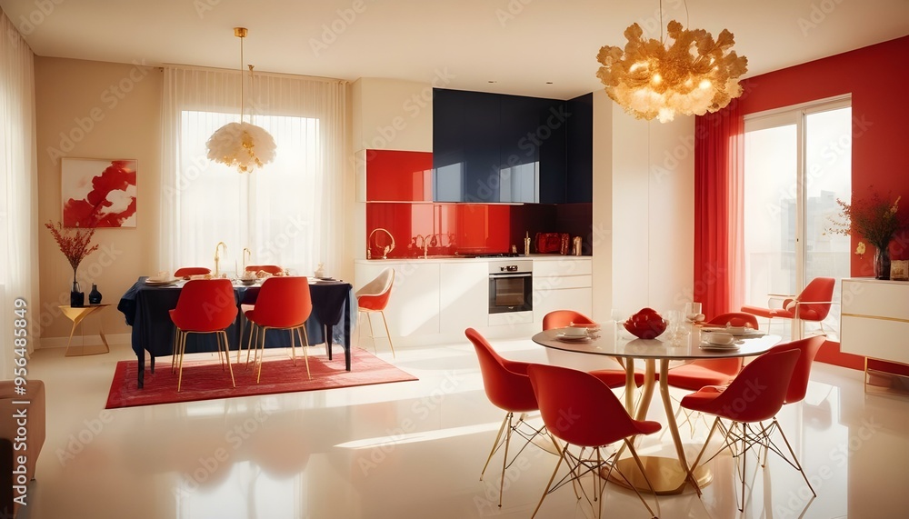Photo interior modern design room 3d illustration Photo interior modern design room 3d illustration