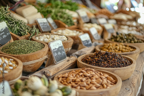 Market with local and organic products
 photo