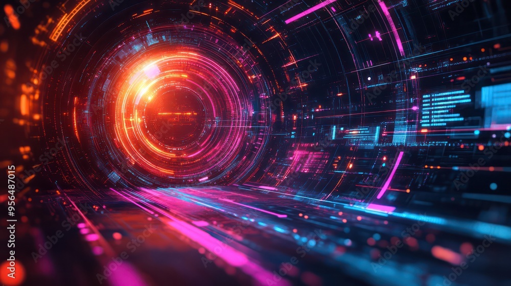 Infographic for digital transformation illustrating the shift to digital business models with vibrant graphics, tech elements,
Infographic for digital transformation illustrating the shift to digital business models with vibrant graphics, tech elements,