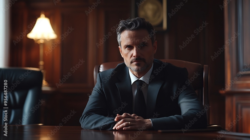 Lawyer comforts his clients with legal advice and serious stress trust commitment for justice issues and lawyer concepts : Generative AI Lawyer comforts his clients with legal advice and serious stress trust commitment for justice issues and lawyer concepts : Generative AI