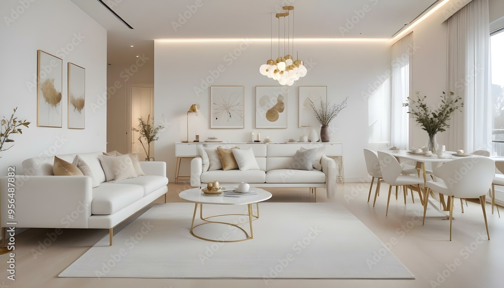 Photo interior modern design room 3d illustration Photo interior modern design room 3d illustration
