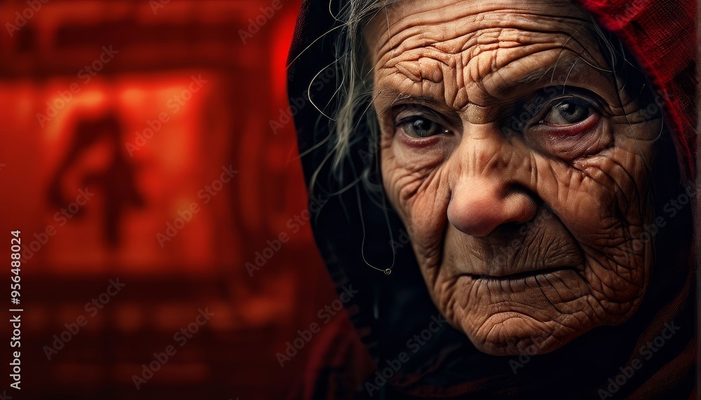 portrait of an old woman portrait of an old woman