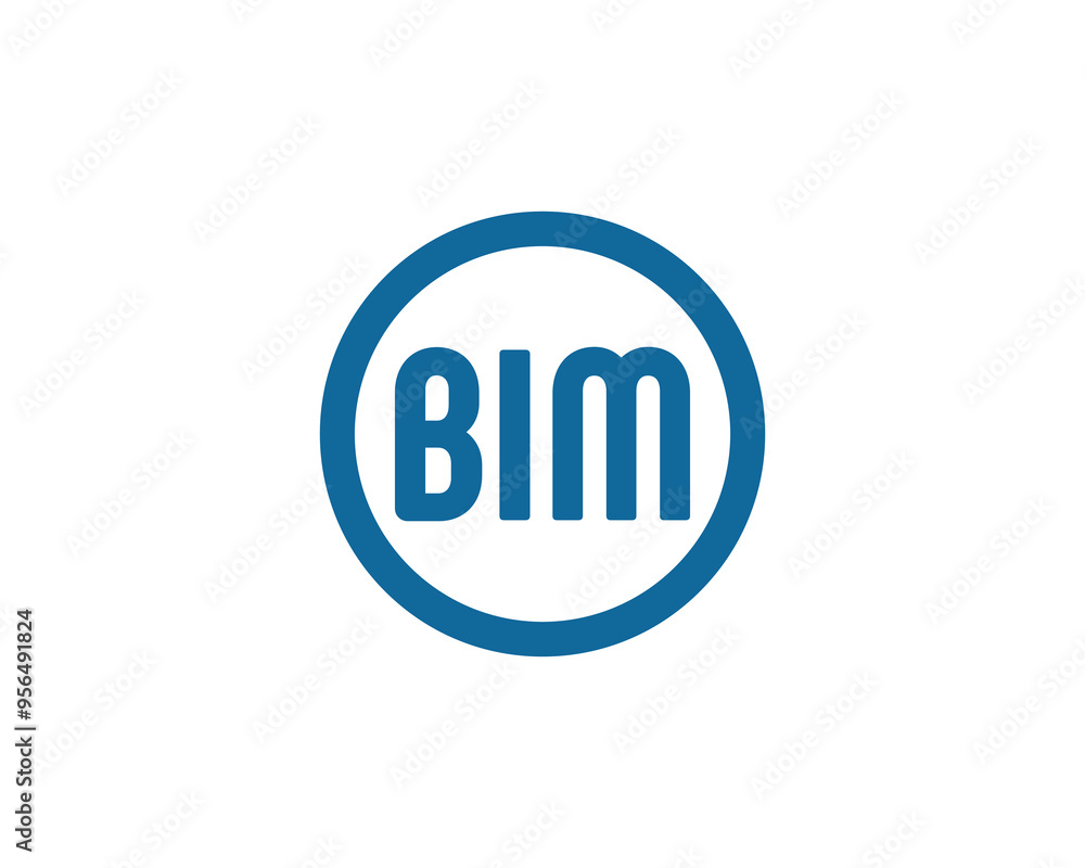 BIM logo design vector template. BIM BIM logo design vector template. BIM