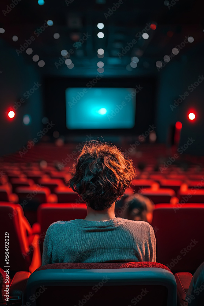 POV angle of a person watching a movie in a cinema
POV angle of a person watching a movie in a cinema