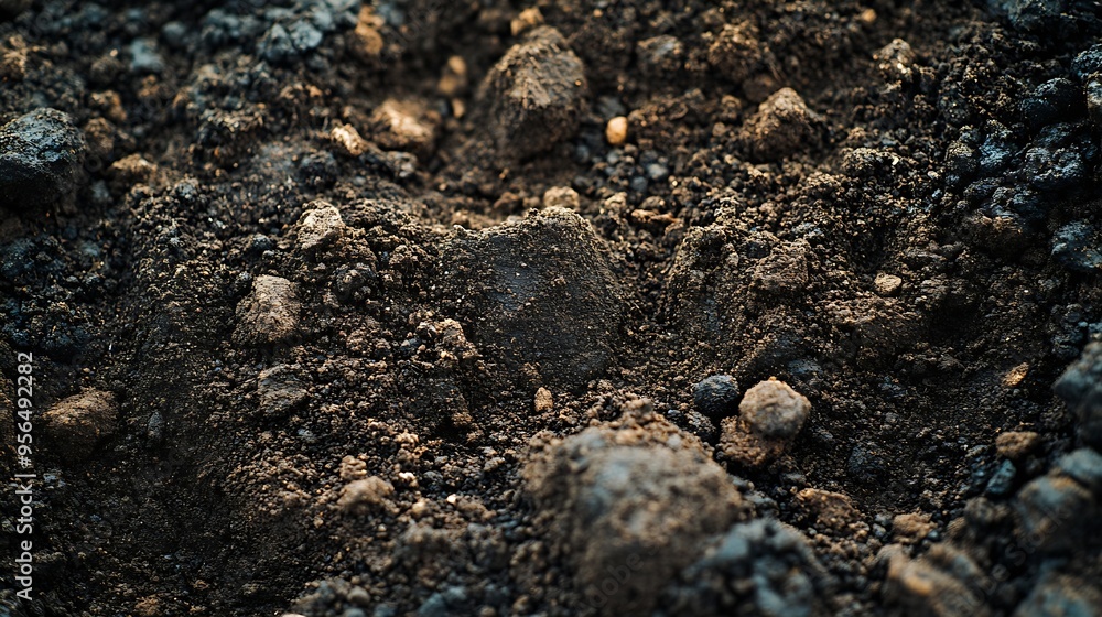 Preparing soil for planting and fertilizing with compressed chicken manure pellets Organic soil fertiliser : Generative AI