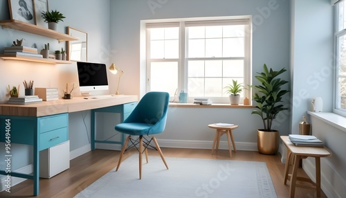 Wallpaper Mural Photo interior modern design room 3d illustration Torontodigital.ca