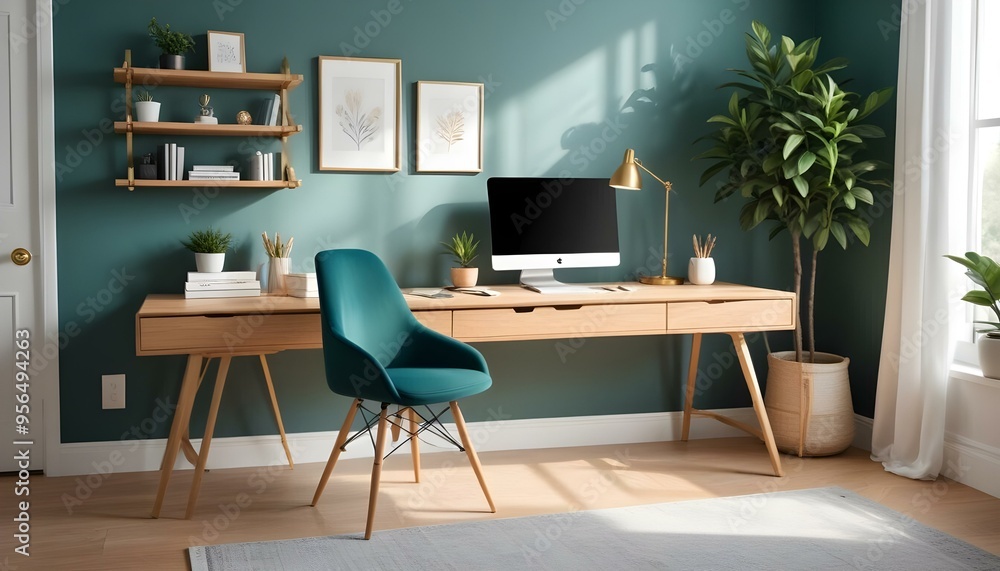Photo interior modern design room 3d illustration Photo interior modern design room 3d illustration