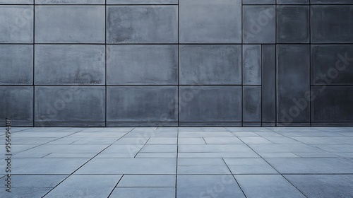 Wallpaper Mural Wall tile Grey cement panel Minimal Architecture details Industry material : Generative AI Torontodigital.ca