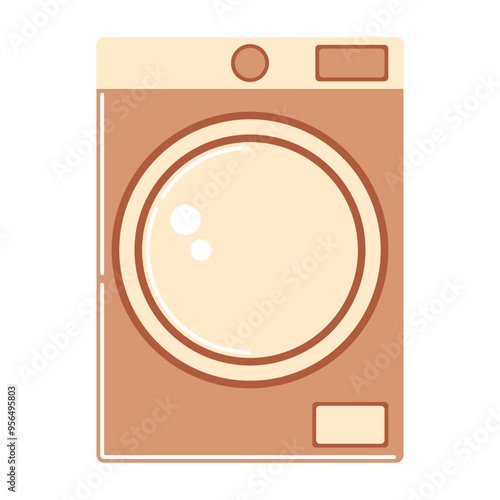 Washing Machine Home Furnishing Illustration