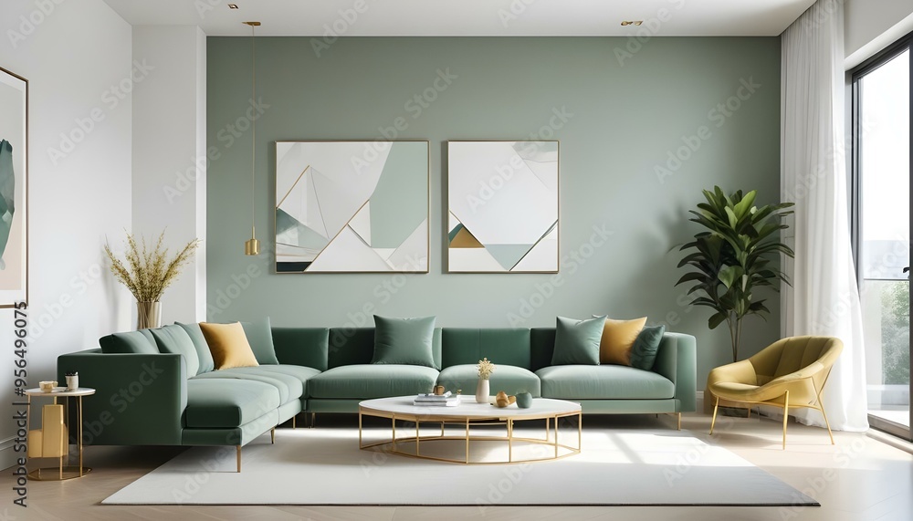 Photo interior modern design room 3d illustration Photo interior modern design room 3d illustration