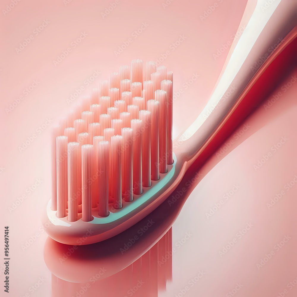 Obraz premium Isolated toothbrush with blue toothpaste on white background