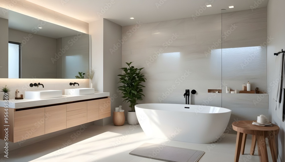 Photo interior modern design room 3d illustration Photo interior modern design room 3d illustration