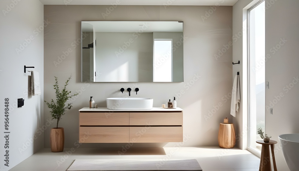 Fototapeta premium Photo interior modern design room 3d illustration