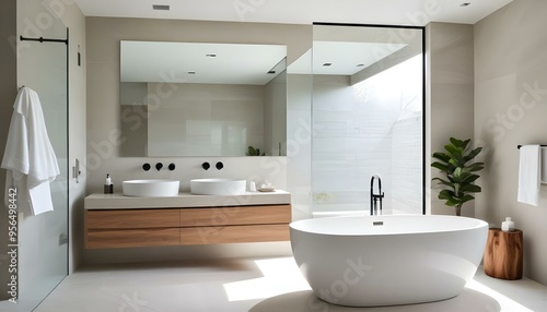 Wallpaper Mural Photo interior modern design room 3d illustration Torontodigital.ca