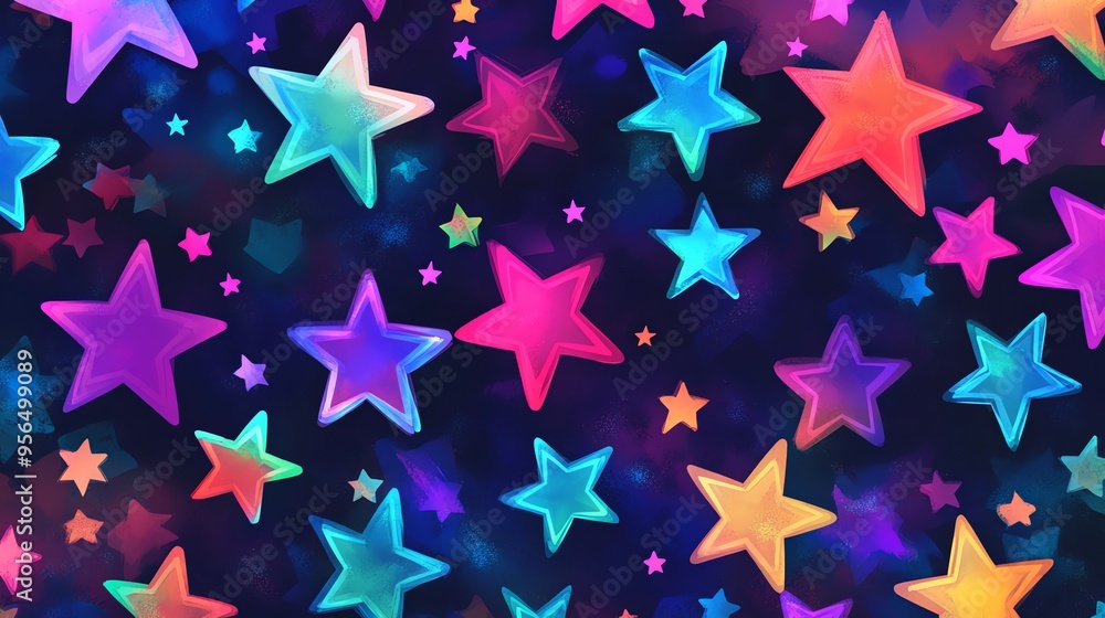 Colorful star pattern. Colorful star pattern.