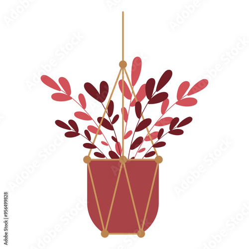 Indoor Potted Plants Illustration perfect for your design needs, for posters, patterns, borders, and backgrounds related to flowers and plants