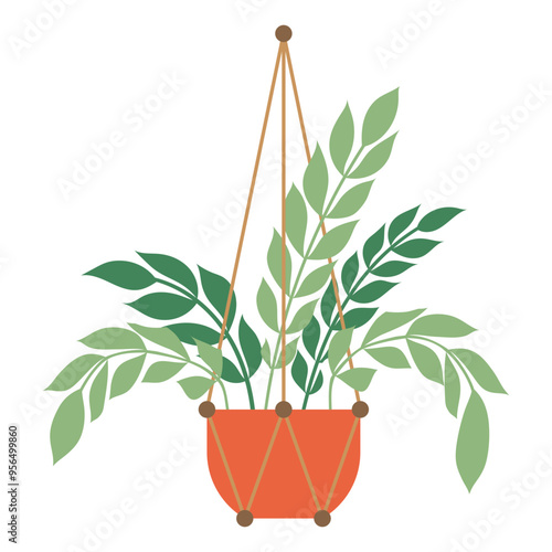 Indoor Potted Plants Illustration perfect for your design needs, for posters, patterns, borders, and backgrounds related to flowers and plants