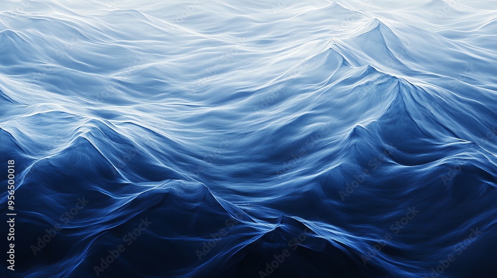 Abstract blue waves. Abstract blue waves.