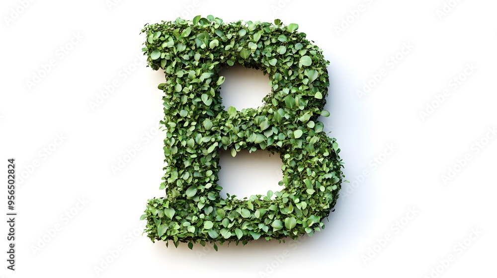 Hyper-Realistic Green Topiary Letter Hyper-Realistic Green Topiary Letter