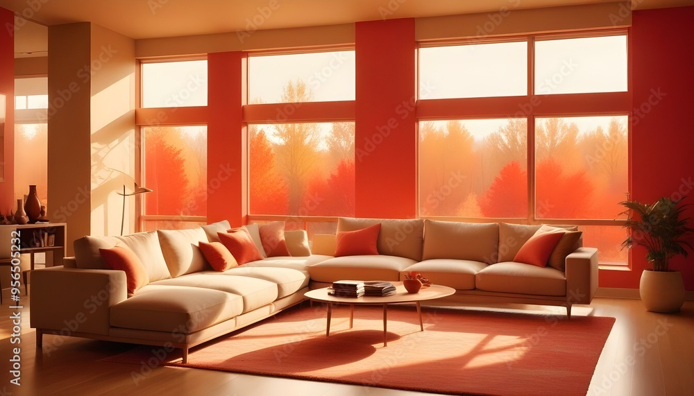 Photo interior modern design room 3d illustration Photo interior modern design room 3d illustration