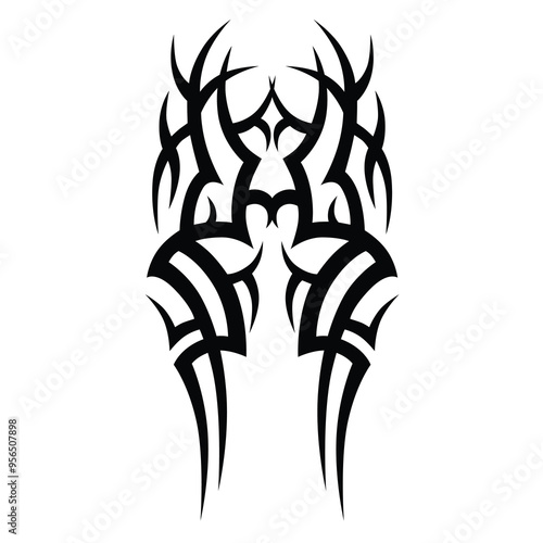 Tattoo designs. Tattoo tribal vector designs. Art tribal tattoo.