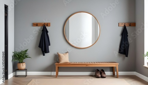 Photo interior modern design room 3d illustration