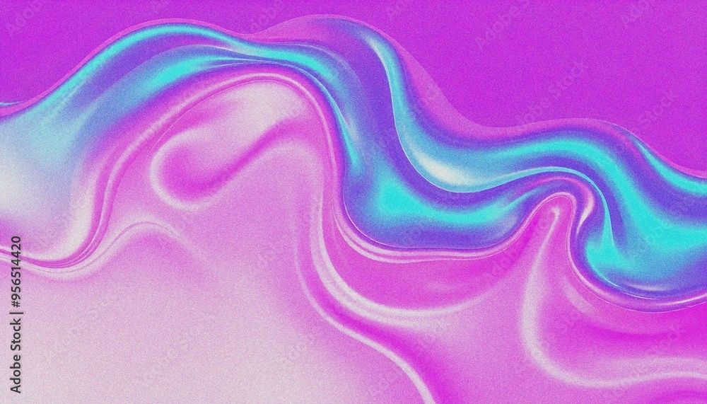 Colorful Holographic abstract background. Iridescent Holographic foil texture with grainy noise effect abstract purple and blue fluid shapes against a light background Colorful Holographic abstract background. Iridescent Holographic foil texture with grainy noise effect abstract purple and blue fluid shapes against a light background