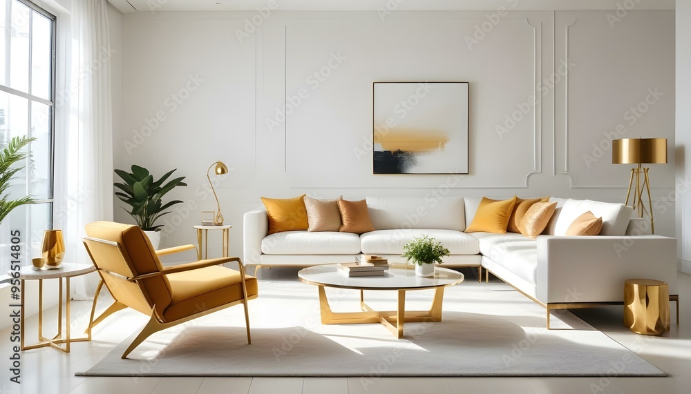 Photo interior modern design room 3d illustration Photo interior modern design room 3d illustration