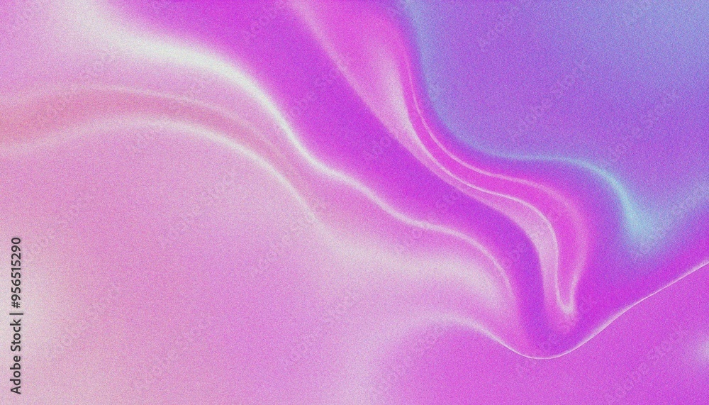Colorful Iridescent holographic Wave Pattern background, with grainy noise effect texture abstract purple and blue fluid shapes against a light background Colorful Iridescent holographic Wave Pattern background, with grainy noise effect texture abstract purple and blue fluid shapes against a light background