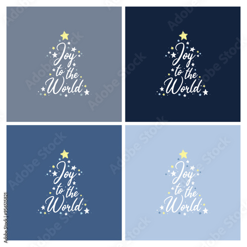 Series of Christmas gretting card in hand drawn illustration sytle for x-mas holiday celebration print poster social media updates and more