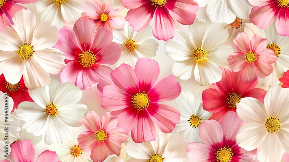 White Flower Seamless Pattern on Transparent Background White Flower Seamless Pattern on Transparent Background