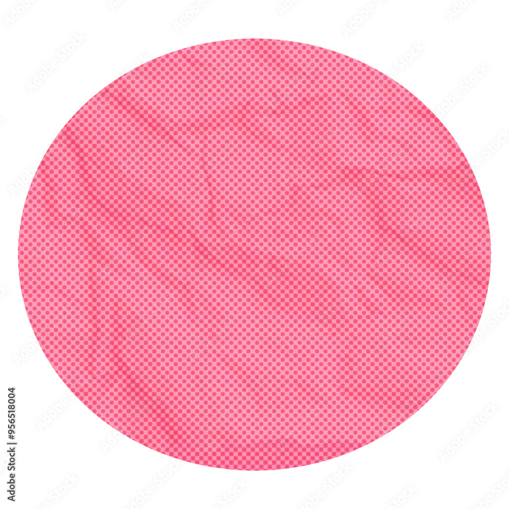 Round badge png sticker, pink paper texture design, transparent background Round badge png sticker, pink paper texture design, transparent background