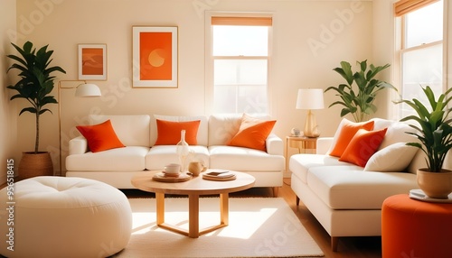 Photo interior modern design room 3d illustration