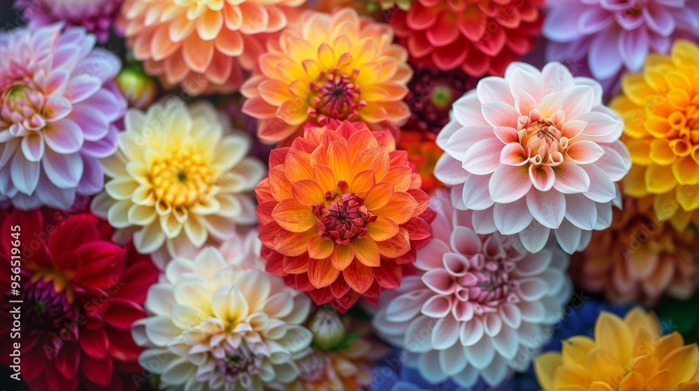 Assorted Dahlia Flowers Assorted Dahlia Flowers
