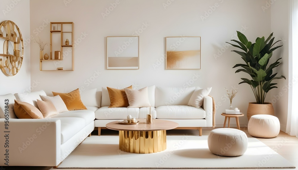Photo interior modern design room 3d illustration Photo interior modern design room 3d illustration